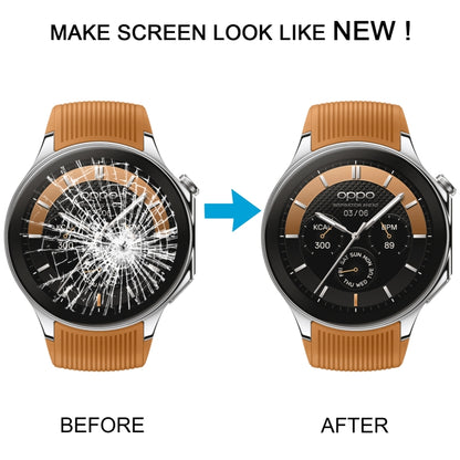 For OPPO Watch X LCD Screen and Digitizer Full Assembly With Frame, For OPPO Watch X (Black), For OPPO Watch X (Silver)