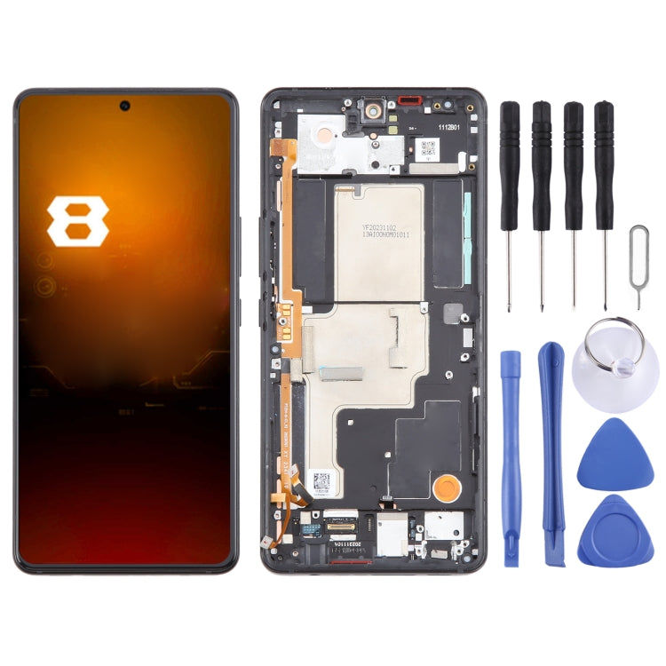 For Asus ROG Phone 8 AI2401 AMOLED Original LCD Screen Digitizer Full Assembly with Frame, For Asus ROG Phone 8(Original)