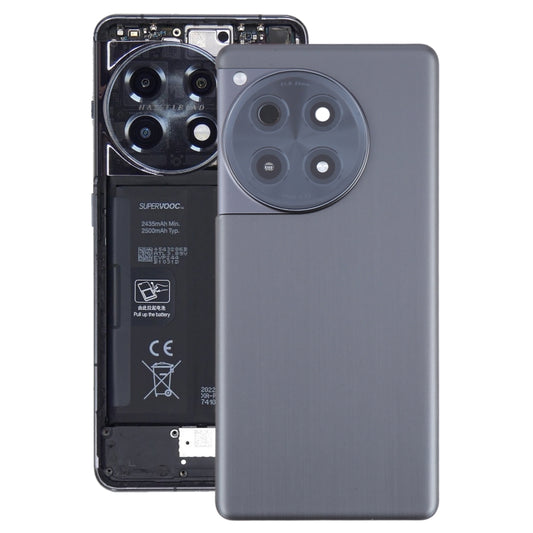 For OnePlus 12R CPH2609 CPH2585 Original Glass Battery Back Cover with Camera Lens, For OnePlus 12R(Original), For OnePlus 12R (Original)