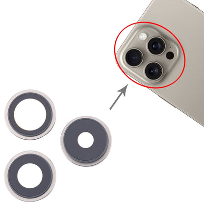 For iPhone 16 Pro 3pcs/Set Original Camera Lens Cover, For iPhone 16 Pro(Original)