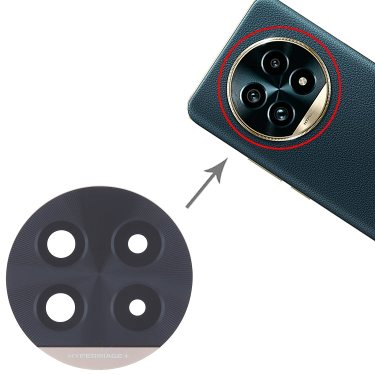 For Realme 13 Pro+ 10pcs Original Back Camera Lens, For Realme 13 Pro+(Black), For Realme 13 Pro+ (Gold)