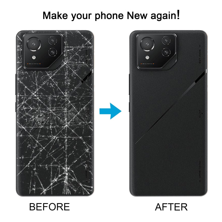 For Asus ROG Phone 8 Pro AI2401 AI2401_A Global Original Glass Battery Back Cover with Camera Frame, For Asus ROG Phone 8 Pro Global (Original,with Camera Frame)