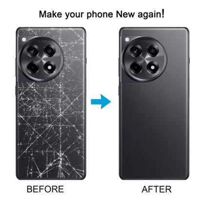 For OnePlus 12R Battery Back Cover with Camera Lens Cover, For OnePlus 12R(with Camera Lens Frame)