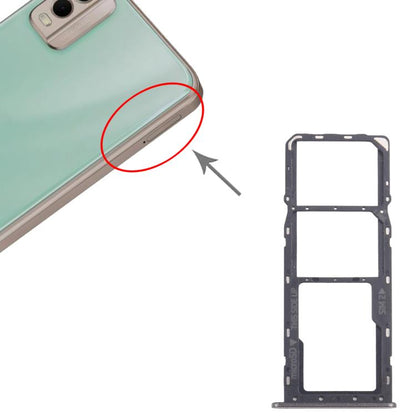 For Nokia C32 Original SIM Card Tray + SIM Card Tray + Micro SD Card Tray, For Nokia C32 (Original)
