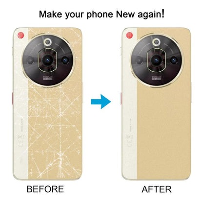 For ZTE nubia Focus Pro Z2351N Leather Battery Back Cover with Adhesive / Camera Lens Cover, For ZTE nubia Focus Pro(Leather)