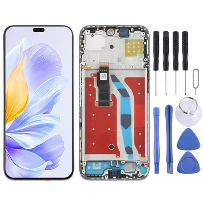 For Honor X60i Original LCD Screen Digitizer Full Assembly with Frame, For Honor X60i  (Original), For Honor X60i (Original)