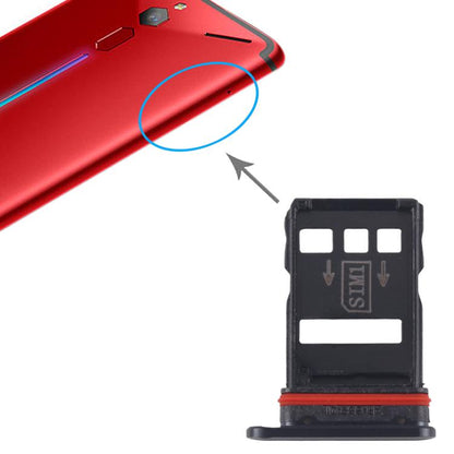 For ZTE nubia RedMagic 6 NX669J SIM Card Tray + SIM Card Tray, For ZTE nubia RedMagic 6