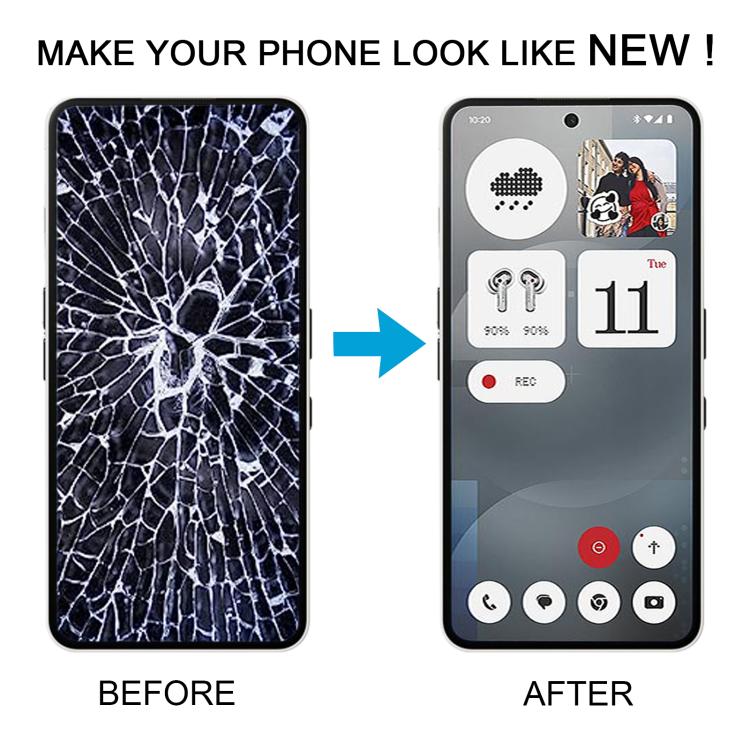 For Nothing Phone 3a A059 AMOLED Original LCD Screen Digitizer Full Assembly with Frame, For Nothing Phone 3a(Original,Black), For Nothing Phone 3a(Original)