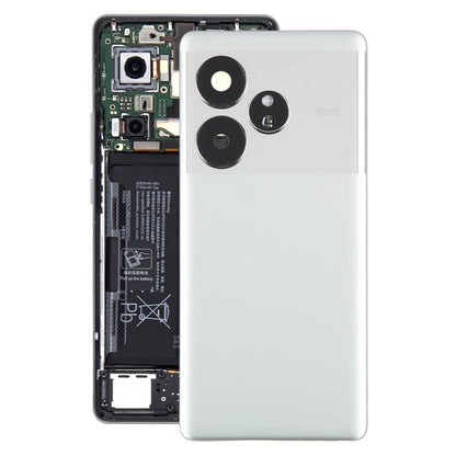For Realme GT 6 Global Original Back Cover with Camera Lens Cover, For Realme GT 6 Global(Original with Camera Cover), For Realme GT 6(Original)