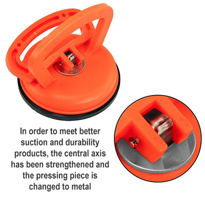 Large Car Dent Repair Puller Suction Cup Bodywork Panel Sucker, Large, Black, Large Orange