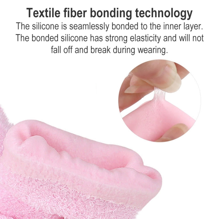 2 PCS Feather Yarn Touch Screen Gloves Outdoor Full Finger Gloves, Feather Yarn