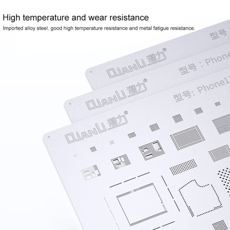 Qianli QS04 Bumblebee Stencils BGA Reballing Planting Tin Plate For iPhone X/8/8 Plus, For iPhone X/8/8 Plus
