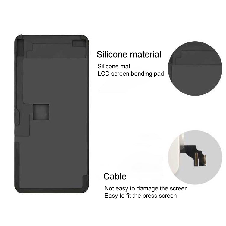 XHZC LCD Screen No Overturning Flex Cable Fit Mat Glue Removal Mould for iPhone XR / 11, For iPhone XR / 11