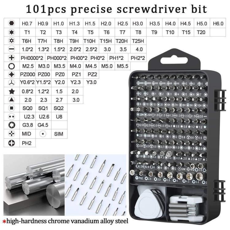 122 in 1 Precision Magnetic Screwdriver Kit, 122 in 1(Red), 122 in 1 (Yellow), 122 in 1(White), 122 in 1(Blue), 122 in 1(Purple)