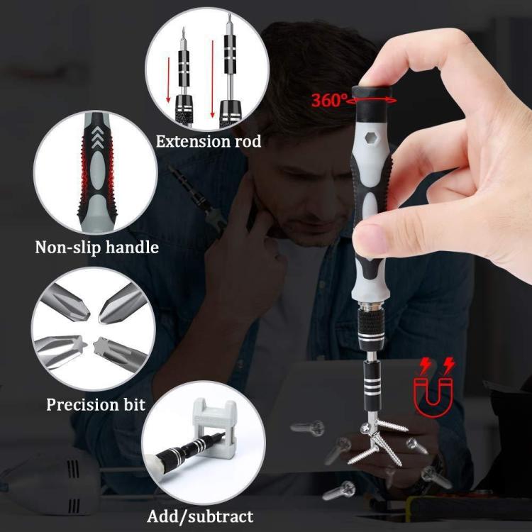 122 in 1 Precision Magnetic Screwdriver Kit, 122 in 1(Red), 122 in 1 (Yellow), 122 in 1(White), 122 in 1(Blue), 122 in 1(Purple)