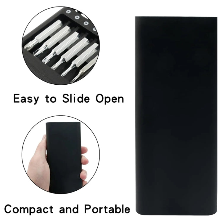 25 in 1 Screwdriver Set Magnetic Repair Tools, Aluminum Alloy Handle, 25 in 1
