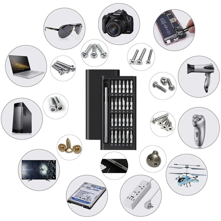 25 in 1 Screwdriver Set Magnetic Repair Tools, Aluminum Alloy Handle, 25 in 1