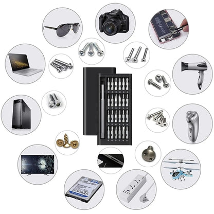 25 in 1 Screwdriver Set Magnetic Repair Tools, Aluminum Alloy Handle, 25 in 1