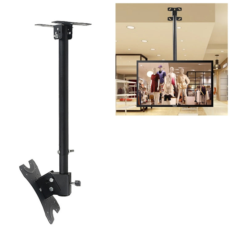 14-42 inch Universal Height & Angle Adjustable Single Screen TV Wall-mounted Ceiling Dual-use Bracket, Retractable Range: 0.5-1m, 14-42 inch