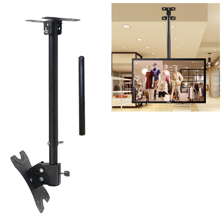 14-42 inch Universal Height & Angle Adjustable Single Screen TV Wall-mounted Ceiling Dual-use Bracket, Retractable Range: 0.5-2m, 14-42 inch