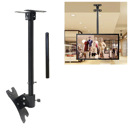 14-42 inch Universal Height & Angle Adjustable Single Screen TV Wall-mounted Ceiling Dual-use Bracket, Retractable Range: 0.5-2m, 14-42 inch