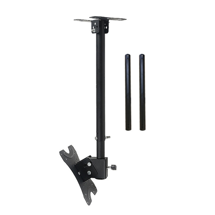 14-42 inch Universal Height & Angle Adjustable Single Screen TV Wall-mounted Ceiling Dual-use Bracket, Retractable Range: 0.5-3m, 14-42 inch