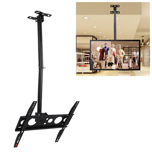 26-60 inch Universal Height & Angle Adjustable Single Screen TV Wall-mounted Ceiling Dual-use Bracket, Retractable Range: 0.5-1m, 26-60 inch