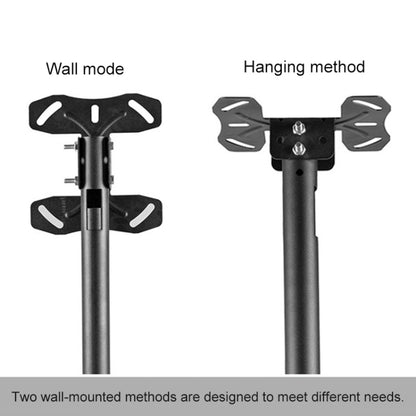 26-60 inch Universal Height & Angle Adjustable Single Screen TV Wall-mounted Ceiling Dual-use Bracket, Retractable Range: 0.5-1m, 26-60 inch