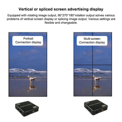 Uhd 4K Player Single-unit Advertising Machine Powered Up Automatically Plays Video PPT Horizontal and Vertical U Disk, US