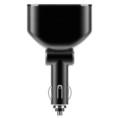 2 Cigarette Lighters + 2 USB Ports Multi-function Car Charger with Digital Display, Cigarette Lighters