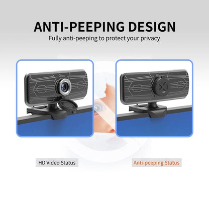 Gsou T16s 1080P HD Webcam with Cover Built-in Microphone for Online Classes Broadcast Conference Video