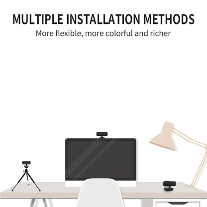 C3 400W Pixels 2K Resolution Auto Focus HD 1080P Webcam 360 Rotation For Live Broadcast Video Conference Work WebCamera With Mic USB Driver-free, C3