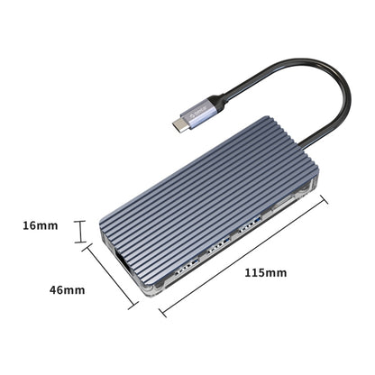 ORICO WB-6RJ 6 in 1 Type-C Transparent HUB, WB-6RJ