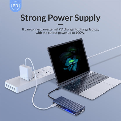 ORICO WB-6RJ 6 in 1 Type-C Transparent HUB, WB-6RJ