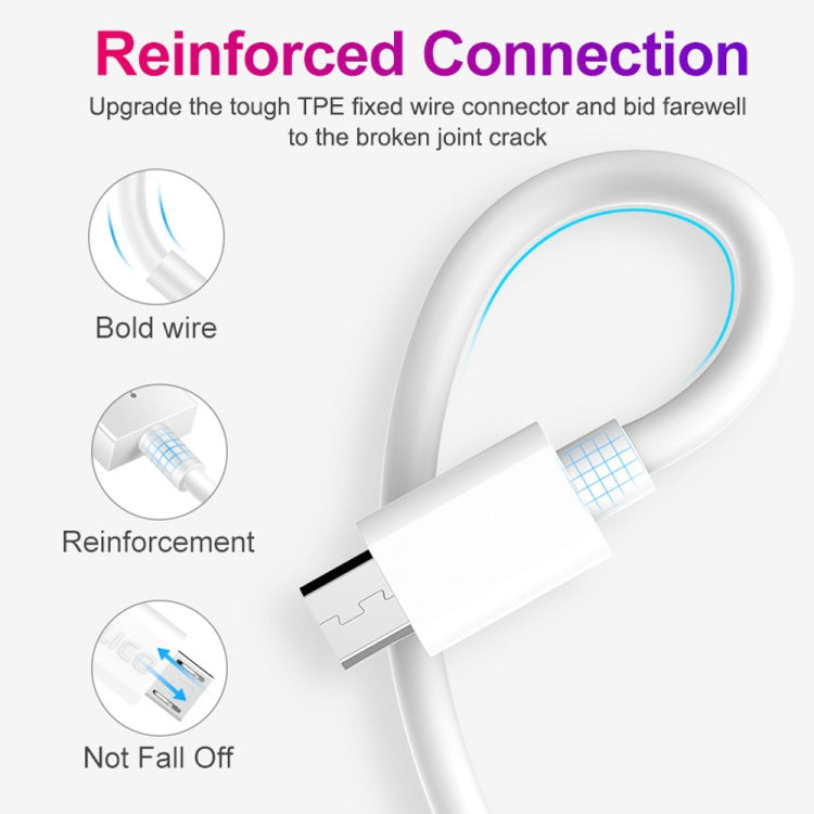 YSY-310QC18W QC3.0 Dual Port USB Car Charger + 3A USB to Micro USB Data Cable, Cable Length: 1m, YSY-310QC18W with Micro USB Cable, with Micro USB Cable