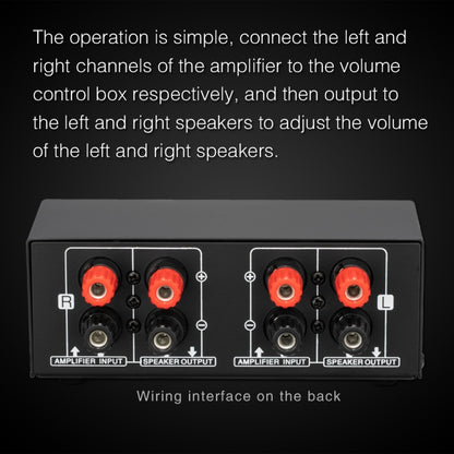 B050  Passive Speaker Volume Adjustment Controller,  Left And Right Channel Independent Volume Adjustment, 150W Per Channel, B050