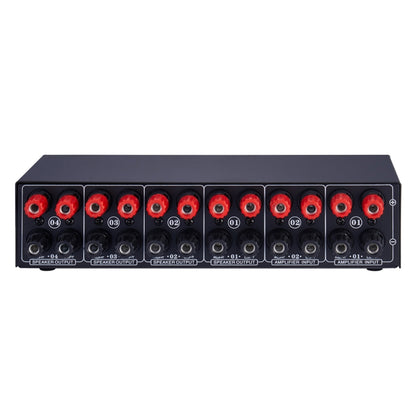 B032 2-in 4-out Power Amplifier Sound Switcher Speaker  Lossless Sound Quality 300W Per Channel Switch Distributor Comparator with Headset Monitoring Function / Audio Input, B032