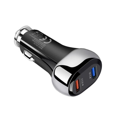 YSY-312 18W Portable QC3.0 Dual USB Mobile Phones and Tablet PCs Universal Car Charger, Car Charger