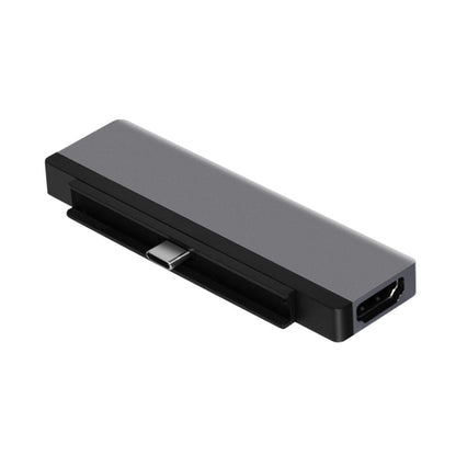 6 in 1 Type-C to HDMI/PD/USB3.0/Audio/SD&TF Card Reader HUB Converter for iPad Pro, 6 in 1