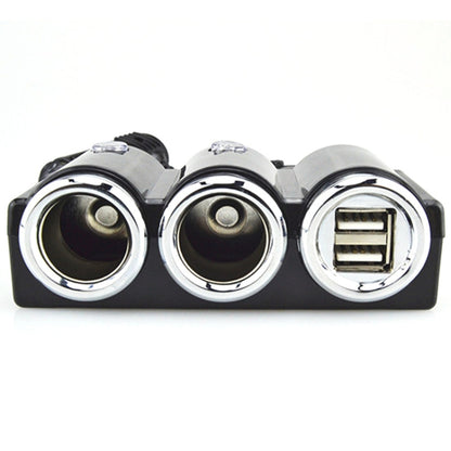 DC 12V / 24V Dual USB Multi Female Car Cigarette Lighter Splitter Socket Adapter Charger Socket Power Adapter / Charger, DC 12V / 24V 2 Socket
