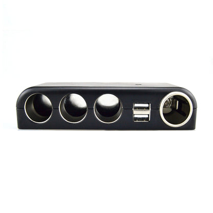 Car Charger Vehicle Auto Splitter Car Cigarette Lighter Socket & Dual USB Ports Socket Adapter, 4 Socket