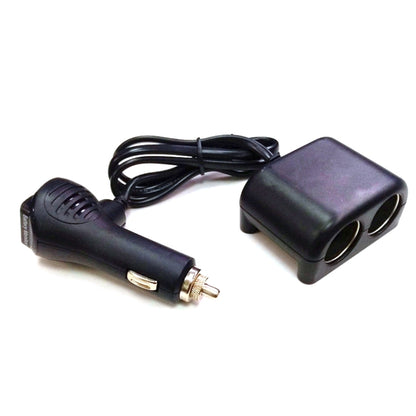 Cigarette Lighter Adapter 2 Socket Cigarette Lighter Splitter with LED Voltage Display USB Car Charger Adapter, 2 Socket