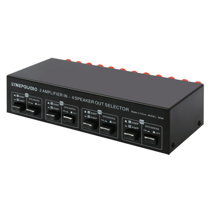 2-in 4-out Power Amplifier Speaker Switcher Splitter Comparator 300W Per Channel Without Loss Of Sound Quality, B048