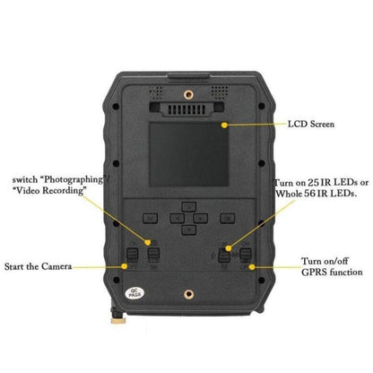 S880 Field Hunting Surveillance Camera, 2560x1920 Pixel, Low Battery, Night Vision, Wide Angle, Auto IR-Cut-Remove, S880