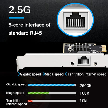 2500Mbps PCI-E RTL8125 RJ45 Gigabit Network Adapter 2.5G PCI-E Gaming LAN Card