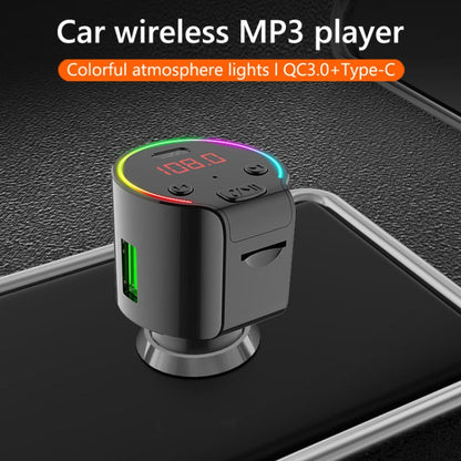G61 FM Transmitter Music MP3 Player QC3.0 Type-C Quick Charge Support 5.0 Hands-free Car Kit, G61
