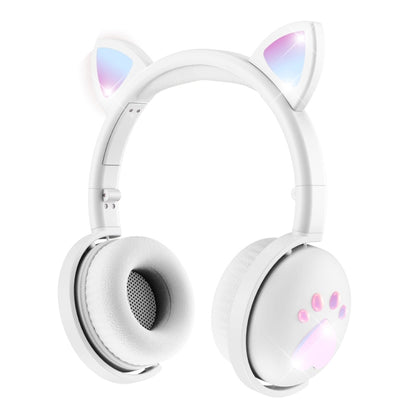 BK9 HiFi 7.1 Surrond Sound Cat Claw Luminous Cat Ear Bluetooth Gaming Headset with Mic