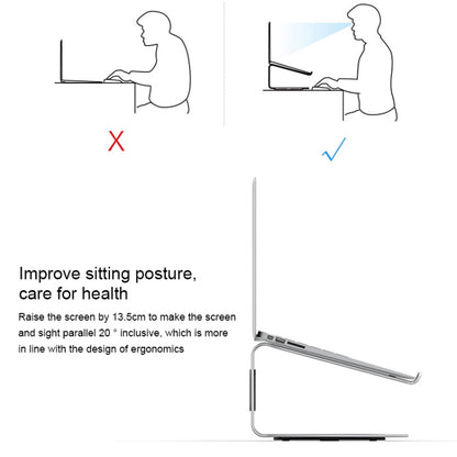 AP-2S Aluminum Alloy Laptop Stand 360 Degrees Rotating Radiator, AP-2S