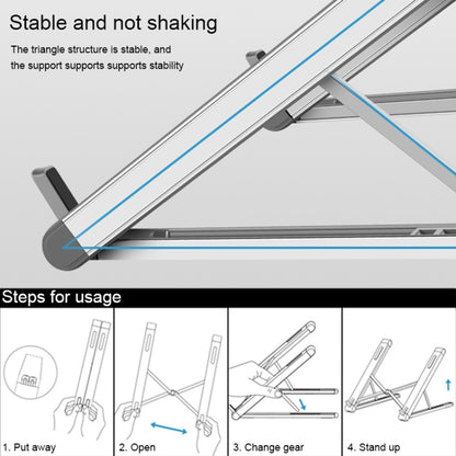 JP-2 Universal Aluminum Alloy Folding Laptop Stand