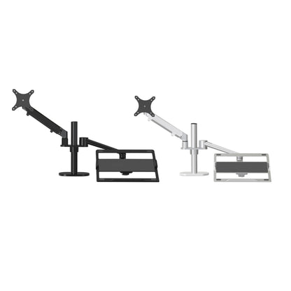 OL-3S Aluminum Height Adjustable Desktop Computer Stand for 17-32 inch and 12-17 inch Monitor, OL-3S